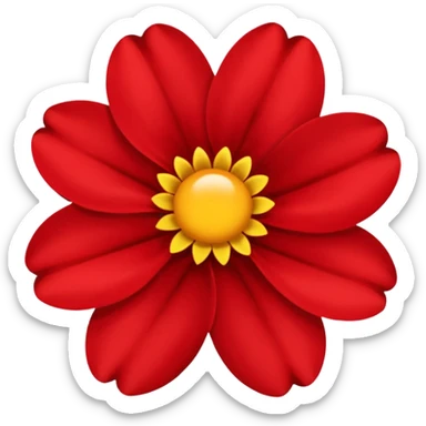 Love flower sticker