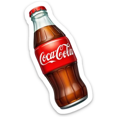 X over Coca Cola  sticker