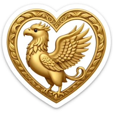 griffin-themed heart sticker