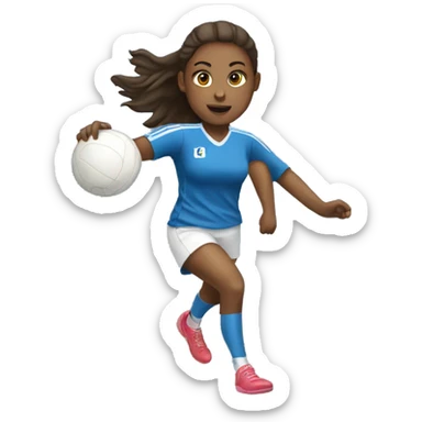 handball girl sticker