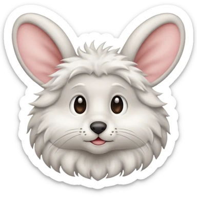 Fluffy edgar sticker