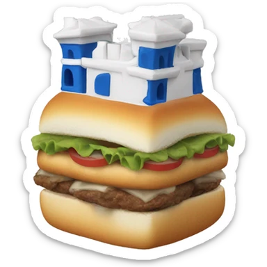 white castle slider sticker