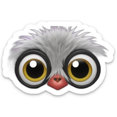 A furby spider hybrid sticker