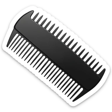 round hair comb sticker