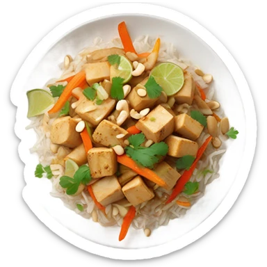 Tofu pad Thai sticker