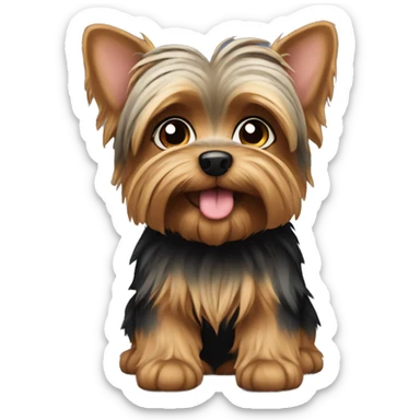 Yorky puppy sticker