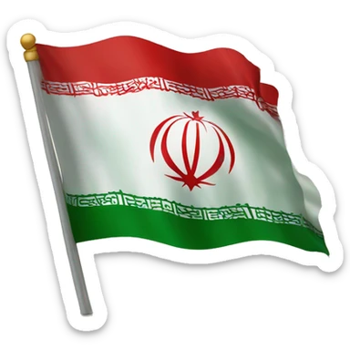 The flag of Iran is the Lion and the Sun sticker