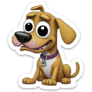 Courage The Cowardly Dog sticker