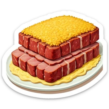 van gogh SPAM  meat landscape sticker