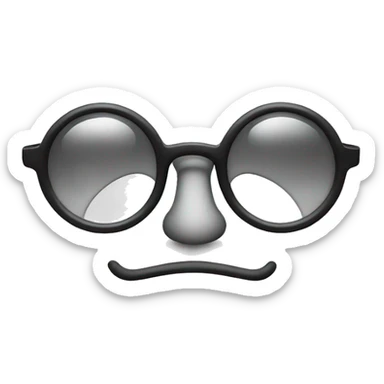  star shape glasses sticker