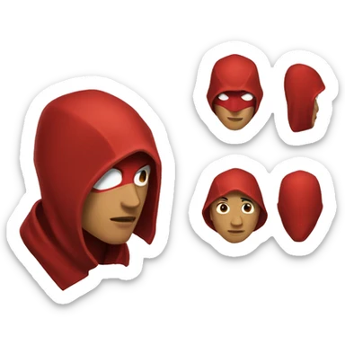 red hood sticker