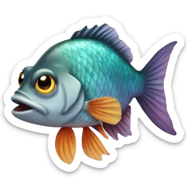 Fish sticker