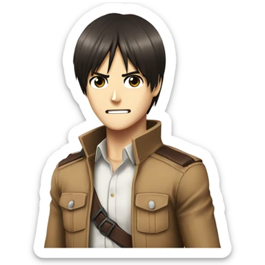 Eren Yeager from Attack on titan sticker