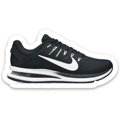 black nike running shoes sticker