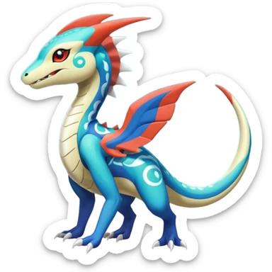 Meloetta-Inteleon-Samurott-Salandit-Latios-Fakémon-creature-hybrid sticker