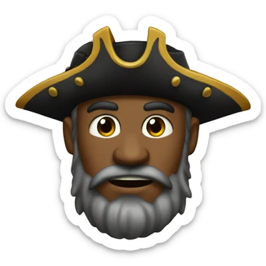 Pirate king of coconut island  sticker