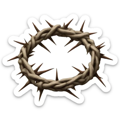 Crown of thorns sticker