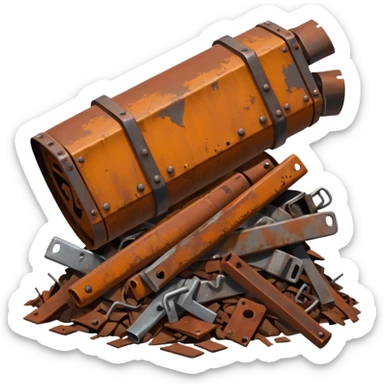 débrouille post apocalyptique ferraille  sticker