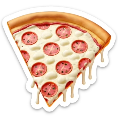 pink pizza slice sticker