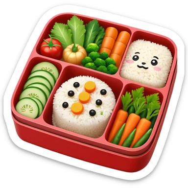 a cute bento sticker