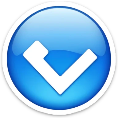 Made a emoji instagram Blu tick  sticker