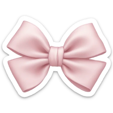 Baby pink bow sticker