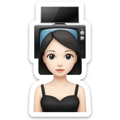 Skivid toilet TV woman from Skividi toilet sticker