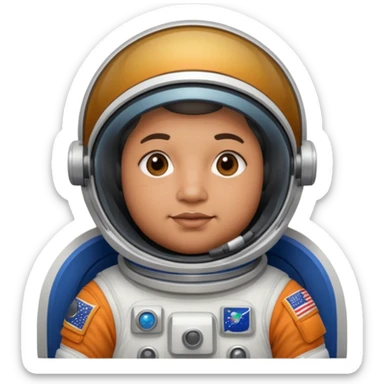 astronaut fat man sticker