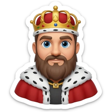 King emoji sticker