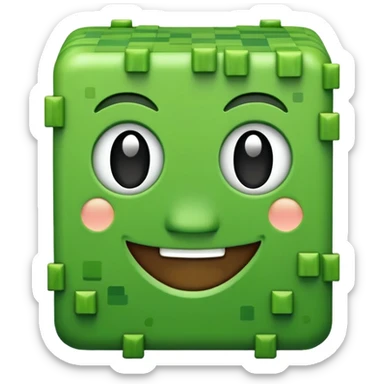 Creeper minecraft emoji sticker