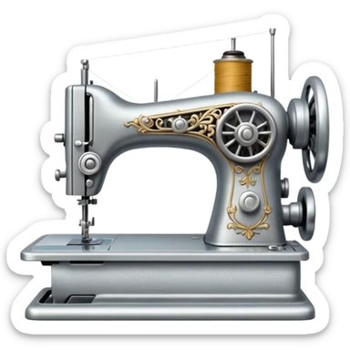 sewing machine sticker