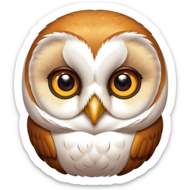 barn owl sticker