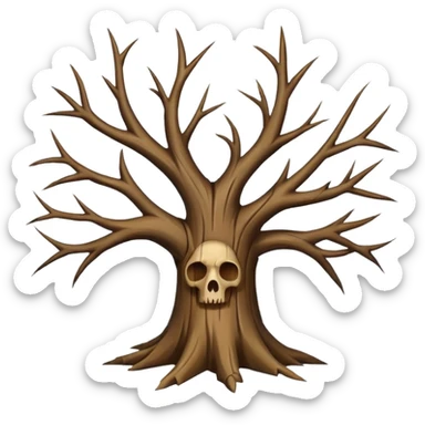 dead tree sticker