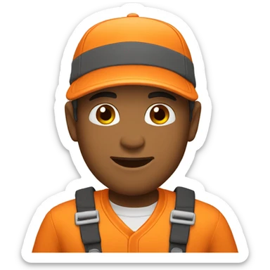 orange cap 1 sticker