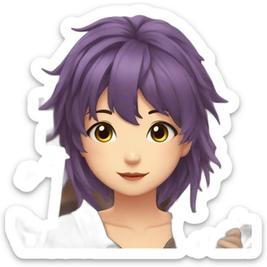 anime girls, cafe hoodoo sticker