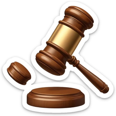 judge gavel sticker