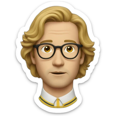 wes anderson tragic hero sticker