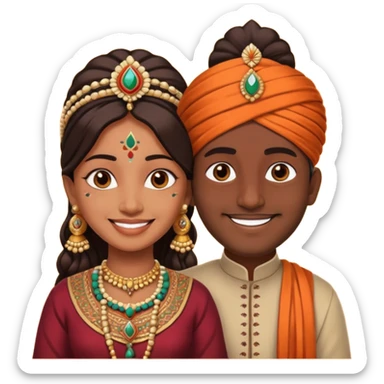 2 indian couple beautiful 😍  sticker