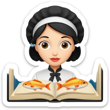 Pull up Fishwife Cookbook graphics sticker