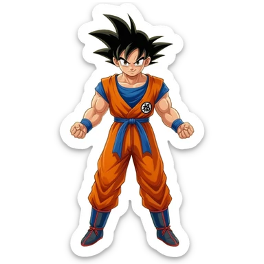 Goku charge up sticker