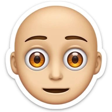 The same exact emoji as 😬 but with the 😁 eyes please sticker