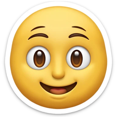 Mavi şaşırmış emoji sticker