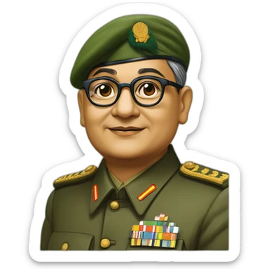 Subhash chandra bose sticker