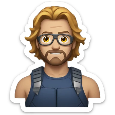 xmen hank sticker