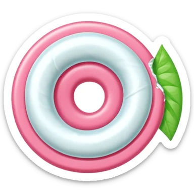 spiral-wrapped chewing gum without eyes  sticker