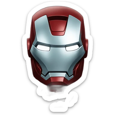 iron man avec une glace sticker