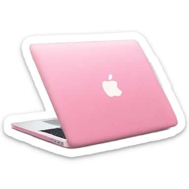 Pink MacBook  sticker