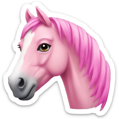 Pink horse sticker