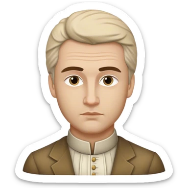 Cinematic Realistic Ivan Meštrović Portrait Emoji, depicted as a renowned Croatian sculptor with thoughtful eyes and classical attire, rendered with intricate textures and dramatic artistic lighting that captures his creative genius. sticker