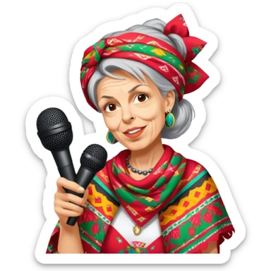 Colorful Singer sticker